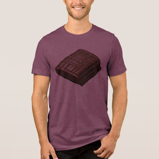 Schokolade Bar Bella+Leinwand Tri-Blend Shirt (Vorderseite)