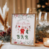 Schokolade Bar Boho Weihnachtsdusche Poster