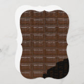 Schokolade Bar Einladung (Vorne/Hinten)