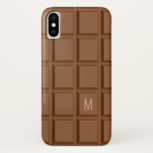 "Schokolade-Bar", kundenspezifische Monogramm-Tele Case-Mate iPhone Hülle (Rückseite)