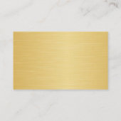 Schokolade-Bar mit Goldrahmen Visitenkarte (Rückseite)