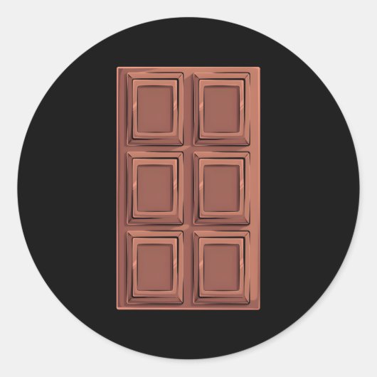 Schokolade Bar S'Mores Camg Runder Aufkleber (Vorderseite)