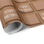 Schokolade Bar zum Geburtstag Geschenkpapier (Rolleneckpunkt)