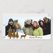 Schokolade Bäume & Hirsche Frohe Weihnachten (Vorderseite)