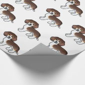 Schokolade Beagle Hunde Geschenkpapier (Ecke)