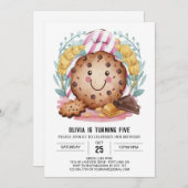 Schokolade bearbeitbare Fun Cookies Geburtstag Einladung (Vorne/Hinten)