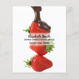 Schokolade bedeckte Erdbeeren Business Stationery