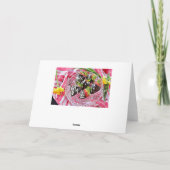 Schokolade bedeckte Erdbeeren Happy Birthday Card Karte (Rückseite)