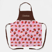 Schokolade bedeckte Erdbeeren Liebe Schürze (Vorderseite)