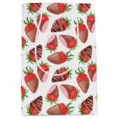 Schokolade bedeckte Erdbeeren Mittlere Geschenktüte (Vorderseite)