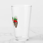 Schokolade bedeckte Erdbeeren Valentinstag Glas (Links)