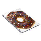 Schokolade besprühen Krapfen Notizblock (Rechte Seite)