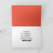 Schokolade Birthday Cupcake Karte (Innenseite)