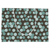 Schokolade Blue Dots Große Geschenktasche Geschenktüte (Rückseite)