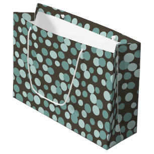 Schokolade Blue Dots Große Geschenktasche Geschenktüte