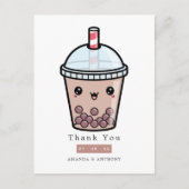 Schokolade Blumenzwiebeln Vielen Dank Postkarte (Vorderseite)