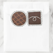Schokolade Bon Bon Valentine's Day Candy Rechteckiger Aufkleber (Tasche)