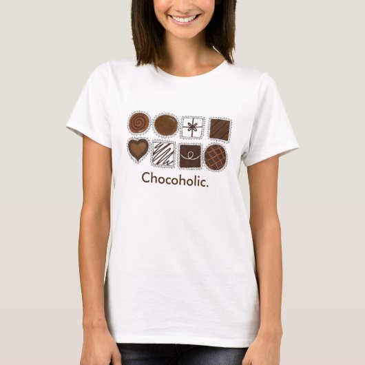 Schokolade-Bonbons-Schokolade T-Shirt (Vorderseite)