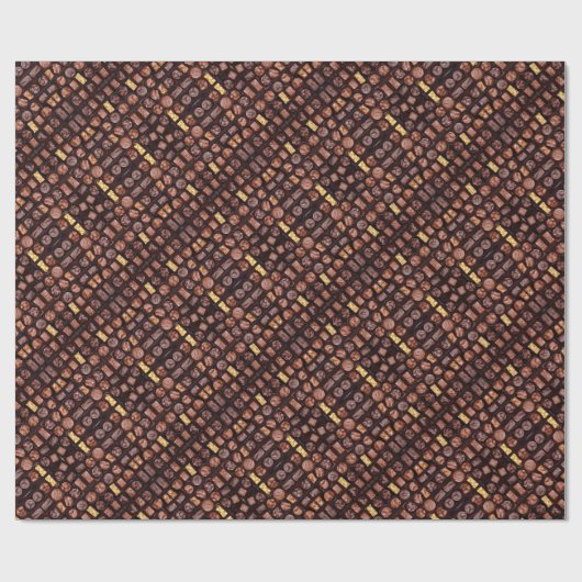 Schokolade-Box Geschenkpapier (Flach)