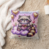 Schokolade Box Raccoon Valentine Kissen (Decke)