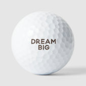 Schokolade Braun Glitzer Dream Golfball (Vorderseite)