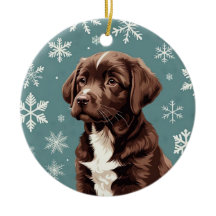 Schokolade Braun Labrador Ornament