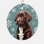 Schokolade Braun Labrador Ornament (Links)