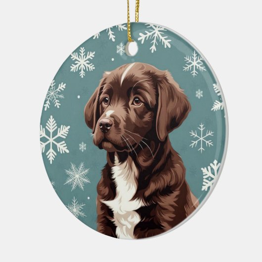 Schokolade Braun Labrador Ornament (Links)