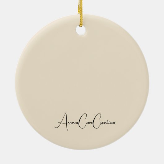 Schokolade Braun Labrador Ornament (Hinten)