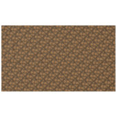 Schokolade braun mit Blumendruck Tischdecke (Vorderseite (Horizontal))