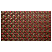 Schokolade Braun und Ruby Rote Weihnachtsschmuck Stoff (Yard (91,4 cm))