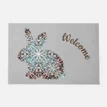 Schokolade Braun und Türkisblau Mandala