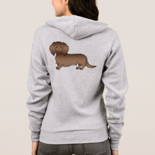 Schokolade Braune Dackel Cartoon Hund Hoodie