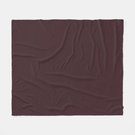 Schokolade Braune Farbe Fleecedecke (Vorderseite (Horizontal))