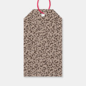 Schokolade Braune Mocha Cream Leopard Glitzer Geschenkanhänger (Rückseite)