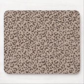 Schokolade Braune Mocha Cream Leopard Glitzer Mousepad (Vorne)