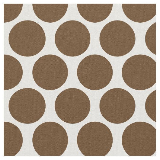 Schokolade Braune Mod Dots Stoff (Nahaufnahme)