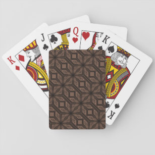 Schokolade Braune Mosaike Klassische Spielkarten