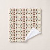 Schokolade Braunes, schwarzes und rotes Set (Waschlappen)