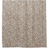 Schokolade Braunleopard Duschvorhang (Vorderseite)