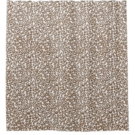 Schokolade Braunleopard Duschvorhang (Vorderseite)