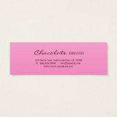 Schokolade Bretzel Lesezeichen Preis (Rückseite)