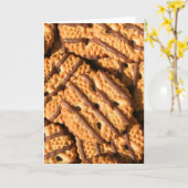 Schokolade Brotkekse Grußkarte Karte (Gelbe Blume)