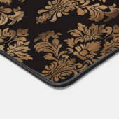 Schokolade Brown Damask Schreibtischunterlage (Ecke)