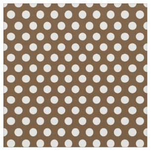 Schokolade Brown Polka Dots Stoff