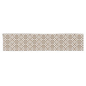 Schokolade Brown Trellis Kurzer Tischläufer (Horizontal)