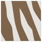Schokolade Brown Zebra Print Large Scale Stoff (Nahaufnahme)