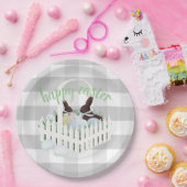 Schokolade Bunnies Eier Grau Osterplatten Pappteller (Party)