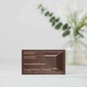 Schokolade Business Cards Creamy Dark Chocolate Visitenkarte (Stehend Vorderseite)