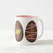 Schokolade Buttercreme Ostercreme Ei Süßigkeiten Zweifarbige Tasse (VorderseiteRechts)